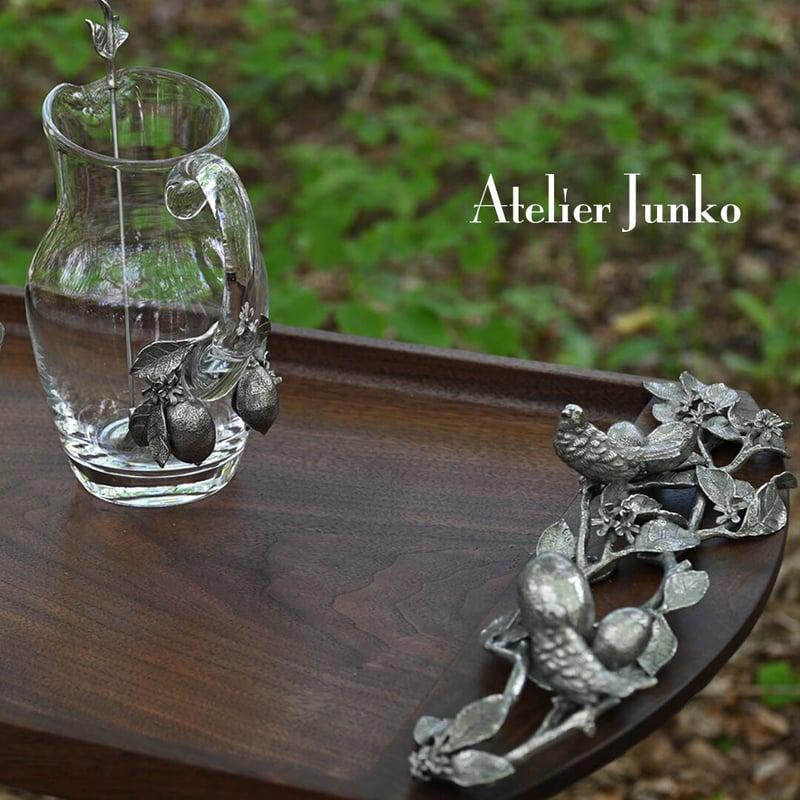 トレー ウッド レモンリーフ＆バード Tray Wood Lemon Leaf & Bird