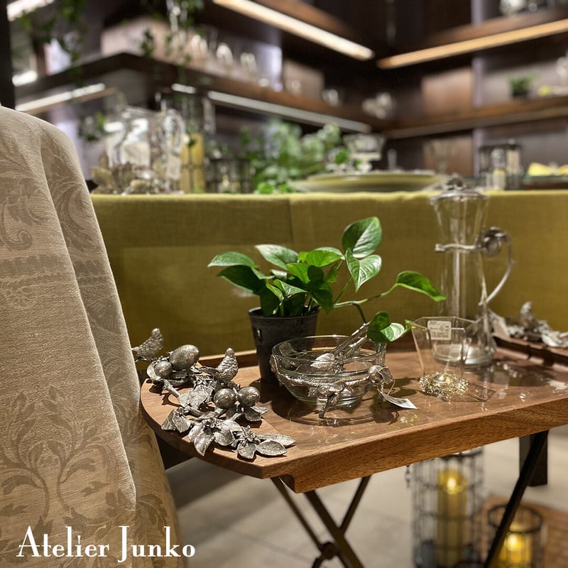 トレー ウッド レモンリーフ＆バード Tray Wood Lemon Leaf & Bird