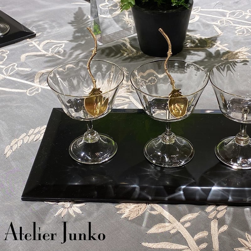 Coco atelierbrocante アンティーク 箪笥 色ガラス アペリティフ ローグラス Aperitif Low Glass | Atelier Junko