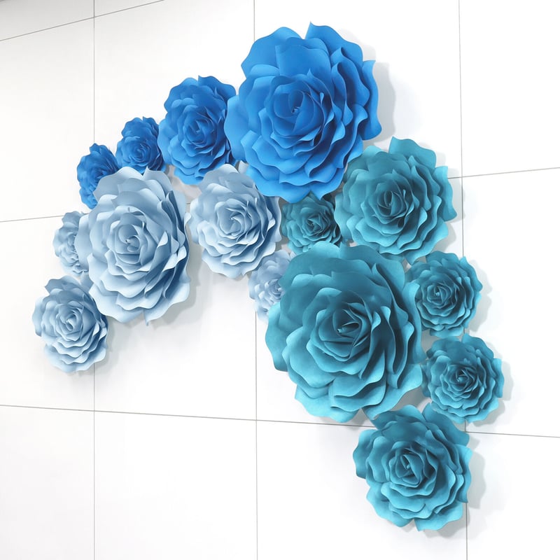 ジャイアントペーパーフラワー （空色） | 紙夢（カミユメ）Online  