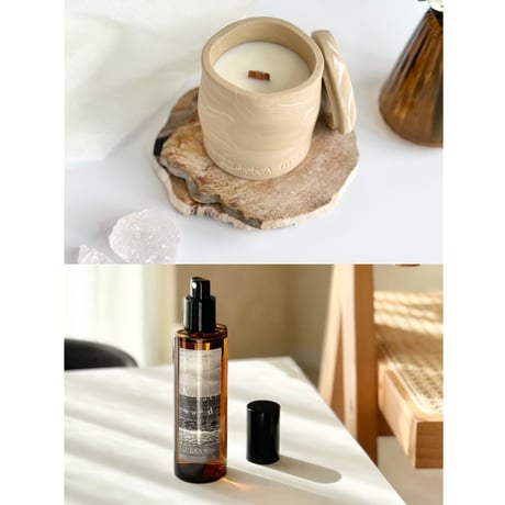 LUKKA mily 限定 焚き火キャンドル　with トレイ付き 新品未使用】LUKKA mily 限定 焚き火キャンドル lukka mily