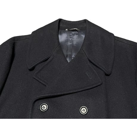 ▲訳あり商品▲ MADE IN ITALY製 PLUVEX ヴァージンウールPコート ネイビー 50サイズ