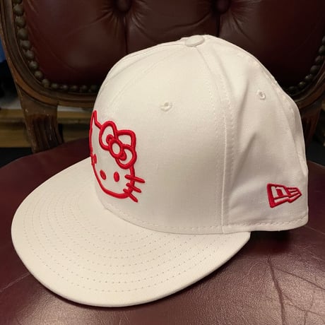 MADE IN USA製 NEW ERA × HELLO KITTY コラボレーションベースボールキャップ ホワイト 7-3/4 61.5cm