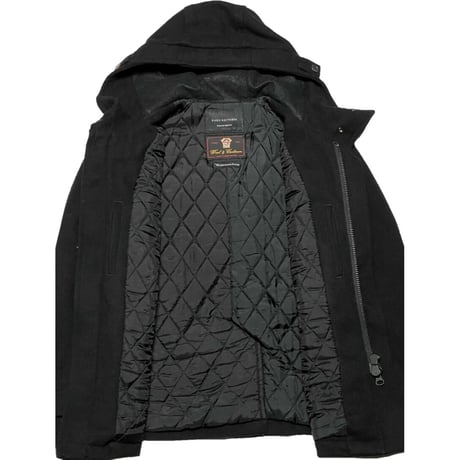 NANO UNIVERSE Wool&Cashmere ITALIAN MELTON ダッフルコート ブラック Mサイズ
