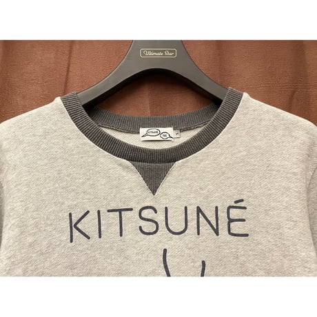MADE IN PORTUGAL製 MAISON KITSUNÉ KISUNÉ TEE スウェットトレーナー グレー Sサイズ