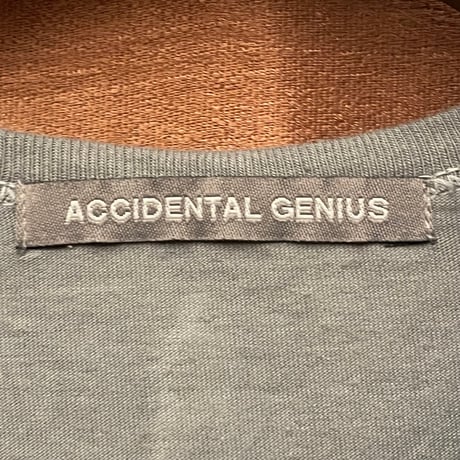 MADE IN UK製 ACCIDENTAL GENIUS ノースリーブTシャツ チャコールグレー Mサイズ