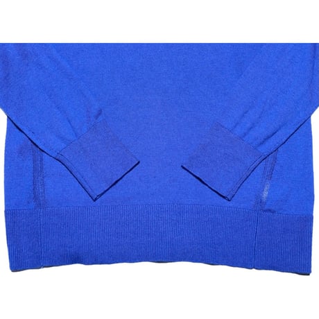 ☆タグ付き新古品☆ BANANA REPUBLIC シルクコットンクルーネックセーター ブルー Mサイズ