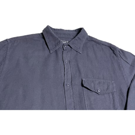 MADE IN USA製 SAVE KHAKI UNITED 長袖コットンシャツ ネイビー Sサイズ