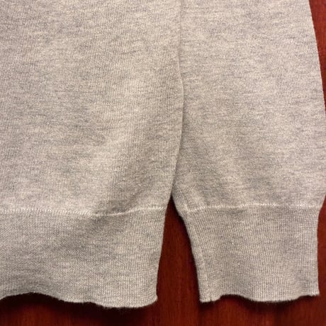 MADE IN ITALY製 Drumohr クルーネックコットンカシミヤセーター グレー 48サイズ