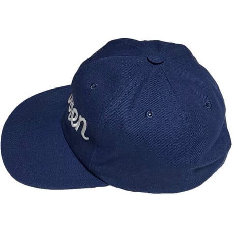 MAISON KITSUNÉ Parisien レザーアジャスターキャップ ネイビー Fサイズ