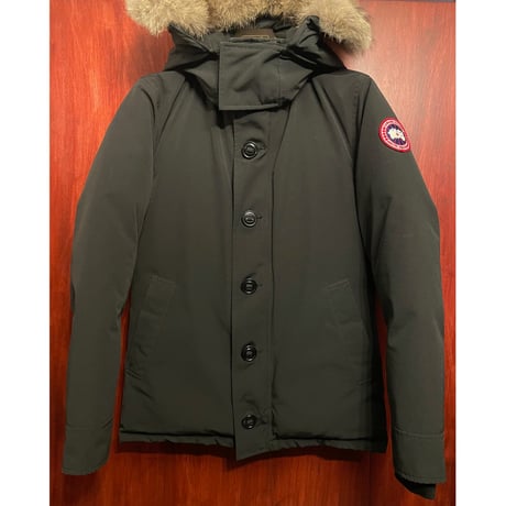 MADE IN CANADA製 CANADA GOOSE EDIFICE別注 ORFORD PARKA 脱着式コヨーテファー付きフードダウンジャケット ブラック Sサイズ