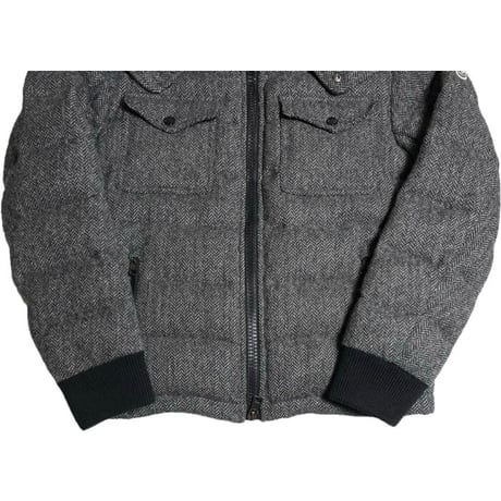タグ付き MADE IN BULGARIA製 MONCLER FLORIAN ウールダウンジャケット グレー 0サイズ