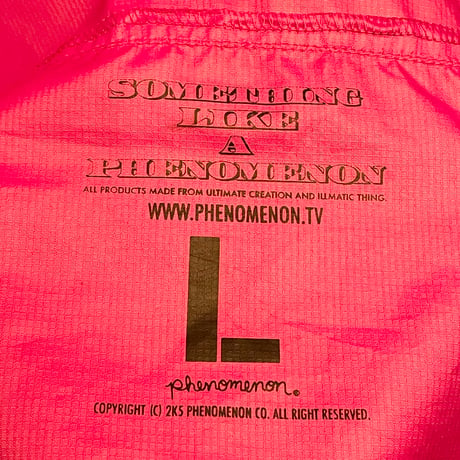 激レア PHENOMENON 2005年初期モデル ナイロンマウンテンジャケット ピンク×ライトブルー Lサイズ
