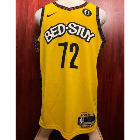 激レア NIKE × NBA BROOKLYN NETS × The Notorious B.I.G. 2018年 コラボレーションモデル バスケットボール スウィングマンジャージ イエロー Lサイズ