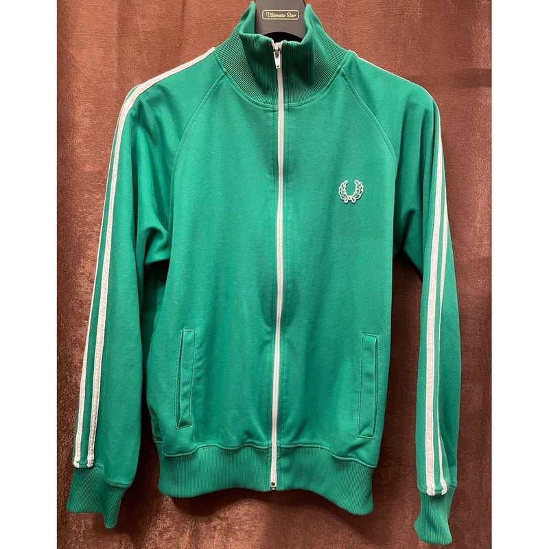MADE IN PORTUGAL製 FRED PERRY トラックジャケット グリーン S MADE IN PORTUGAL製 FRED PERRY トラックジャケット グリーン S