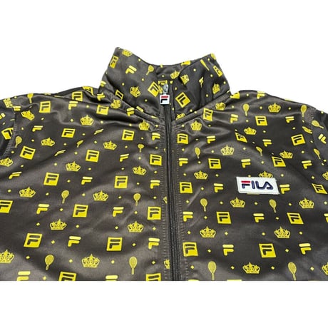 FILA FOR URBAN OUTFITTERS 総柄トラックジャケット ブラウン Lサイズ
