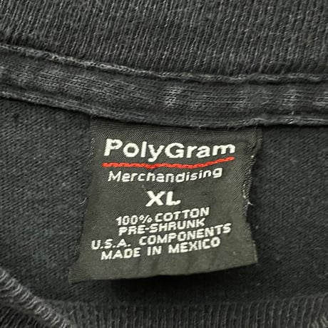 激レア MADE IN MEXICO製 1997Copyright WU-TANG CLAN「FOREVER」プリントラップTシャツ ブラック XLサイズ
