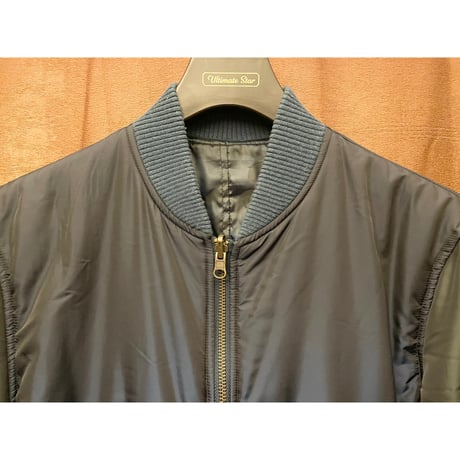 ▲訳あり商品▲ MADE IN JAPAN製 Libertad der baile リバーシブルMA-1ジャケット ネイビー×カモフラ柄 Mサイズ