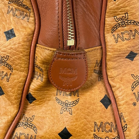 激レア TISA PHENOMENON × MCM トリプルネームモノグラム柄トートバッグ コニャック
