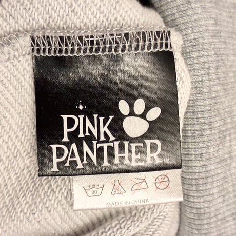 NEW ERA × The Pink Panther コラボレーション プリント入り プルオーバーパーカー グレー Sサイズ