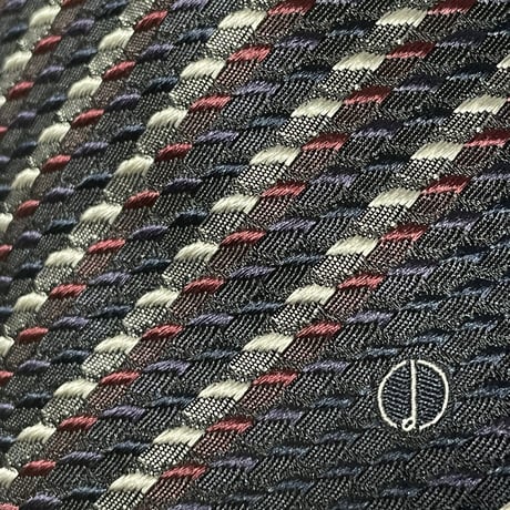 MADE IN ITALY製 dunhill レジメンタルストライプシルクネクタイ ネイビー