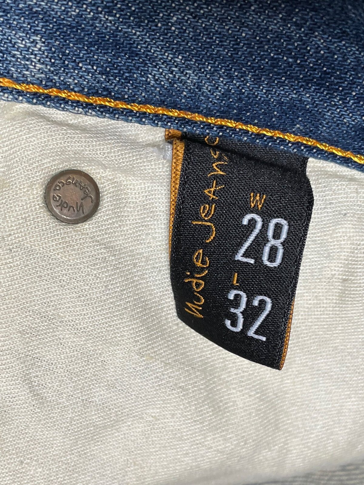 MADE IN ITALY製 Nudie Jeans デニムパンツ ライトインディゴ W28/