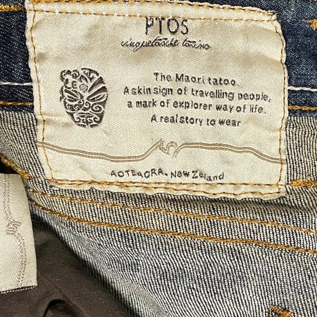 MADE IN ITALY製 PT05 AOTEAROA NEW ZEALAND デニムパンツ インディゴ W30サイズ