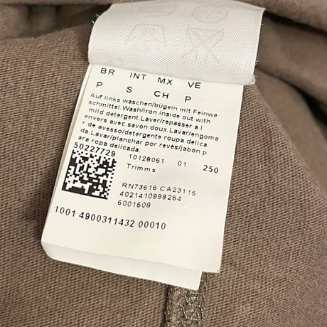 BOSS ORANGE 長袖ヘンリーネックTシャツ ブラウン Sサイズ