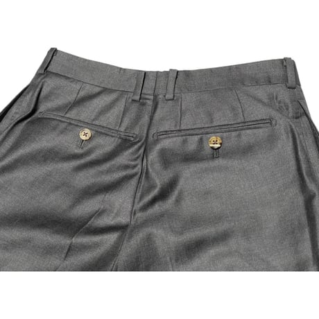MADE IN JAPAN製 azabu tailor Loro Piana生地ウールスラックス チャコールグレー W82サイズ