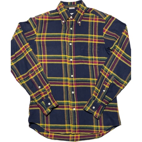 MADE IN USA製 INDIVIDUALIZED SHIRTS 長袖チェックシャツ マルチチェック 14 1/2-32サイズ