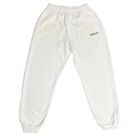★新品★ MADE IN ITALY製 MAGLIA 2025年SSモデル P-2800 ロゴプリント裏パイルスウェットパンツ オフホワイト S～XLサイズ ユニセックス