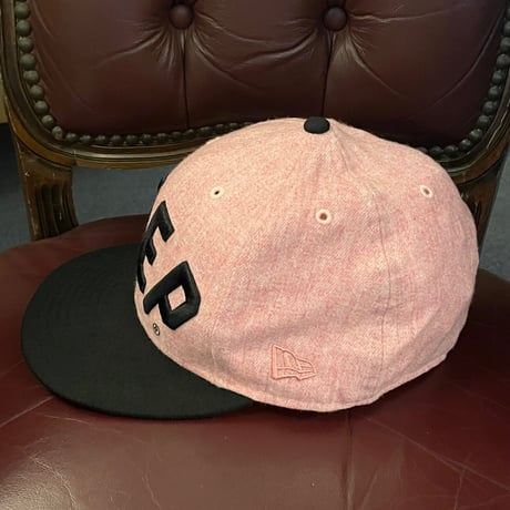 NEWERA × 10DEEP ウールレーヨンベースボールキャップ ピンク×ブラック 7-3/8 58.7cm