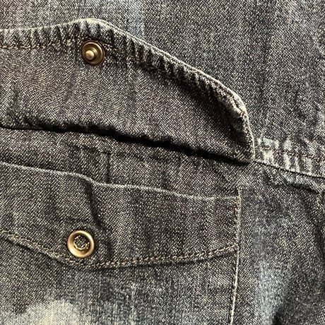 MADE IN ROMANIA製 Just Cavalli 長袖デニムシャツ インディゴ 50サイズ