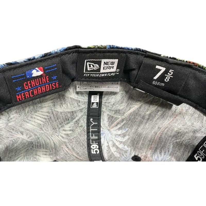NEW ERA NEWYORK YANKEES アロハ柄キャップ ブラック 7-5/8サイズ