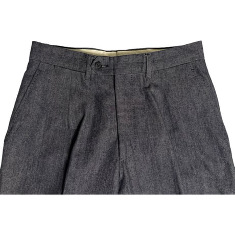 MADE IN ITALY製 DRAPERS Per QUALITALIA コットンカシミヤデニムスラックス インディゴ 42サイズ