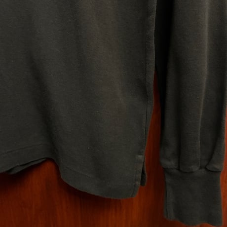 レア MADE IN USA製 80s～90s Ralph Lauren 長袖ニットポロシャツ ダークネイビー Mサイズ