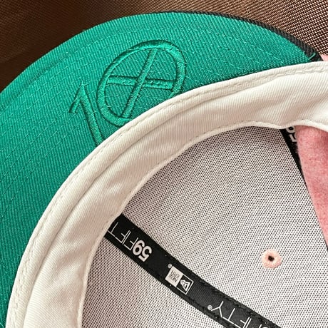 NEWERA × 10DEEP ウールレーヨンベースボールキャップ ピンク×ブラック 7-3/8 58.7cm