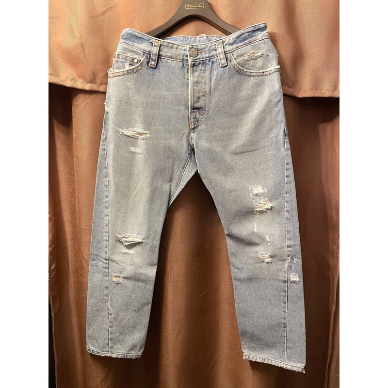 MADE IN ITALY製 DSQUARED2 ダメージ加工デニムパンツ ライト 