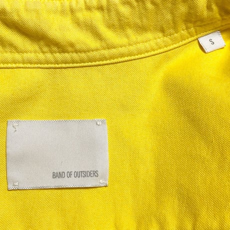 MADE IN USA製 BAND OF OUTSIDERS 長袖ボタンダウンオックスフォードシャツ イエロー Sサイズ