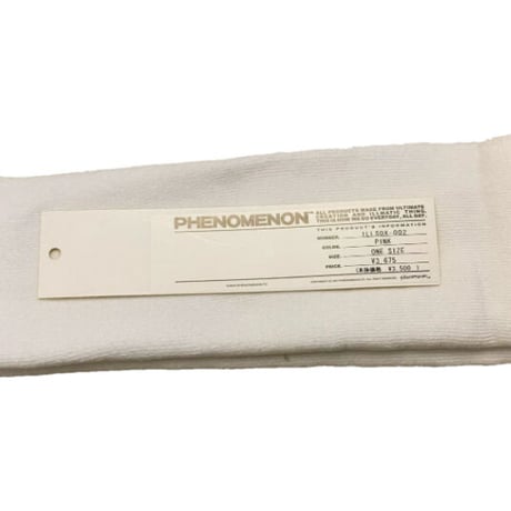 ☆タグ付き新古品☆ PHENOMENON チューブソックス ホワイト×ピンク Fサイズ