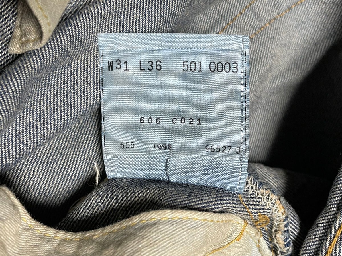 希少 MADE IN USA 555 バレンシア工場製 LEVI'S 501XX BIGE 復...