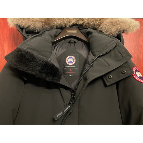 MADE IN CANADA製 CANADA GOOSE EDIFICE別注 ORFORD PARKA 脱着式コヨーテファー付きフードダウンジャケット ブラック Sサイズ