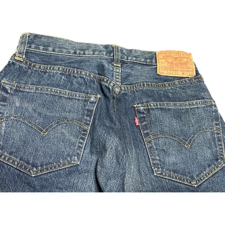 希少 MADE IN USA 555 バレンシア工場製 LEVI'S 501XX BIGE 復刻セルビッチデニムパンツ インディゴ W31×L36