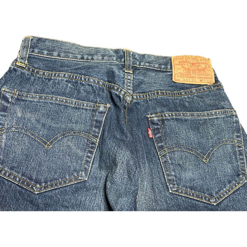 希少 MADE IN USA 555 バレンシア工場製 LEVI'S 501XX BIGE 復...