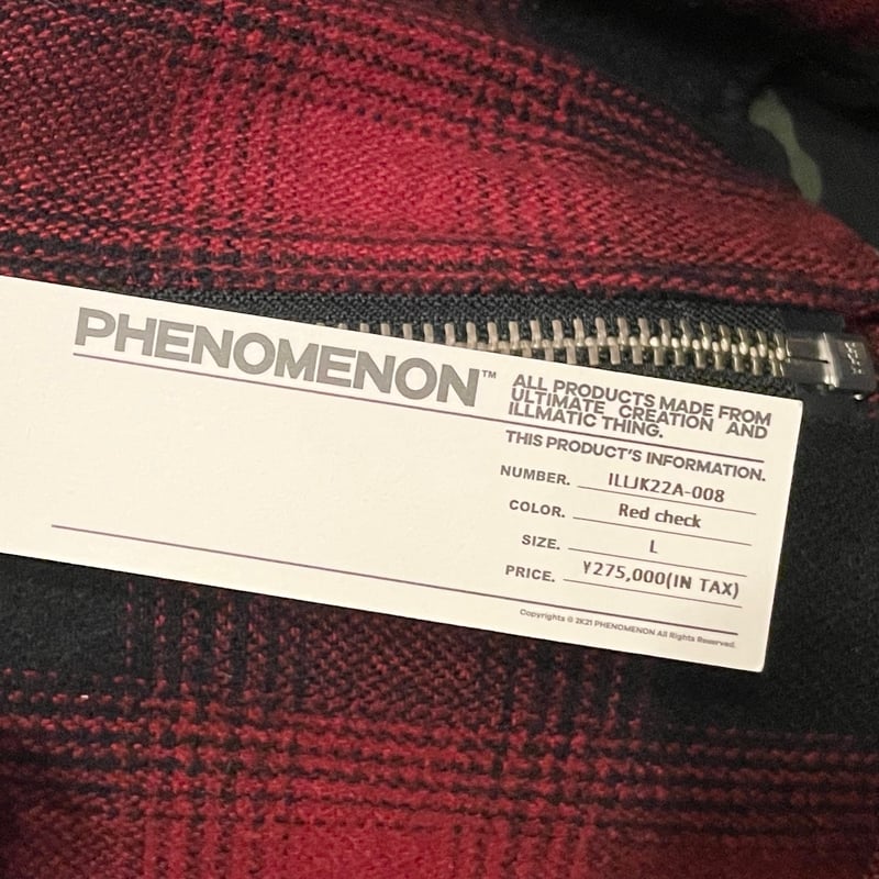 PHENOMENON ジャケット 38/Mサイズ 赤 PHENOMENON ジャケット 38/Mサイズ 赤 PHENOMENON ジャケット 38