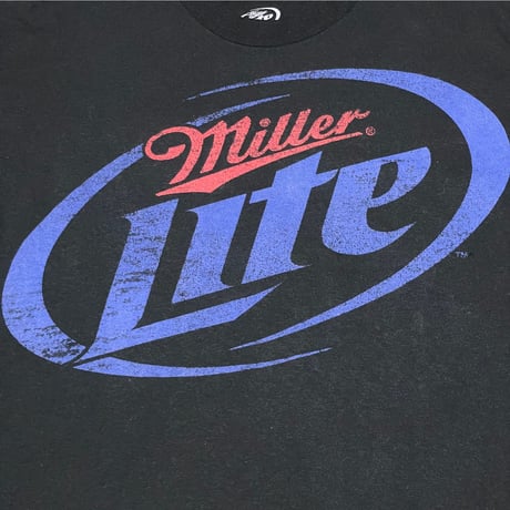 miller Lite 半袖Tシャツ ブラック XLサイズ