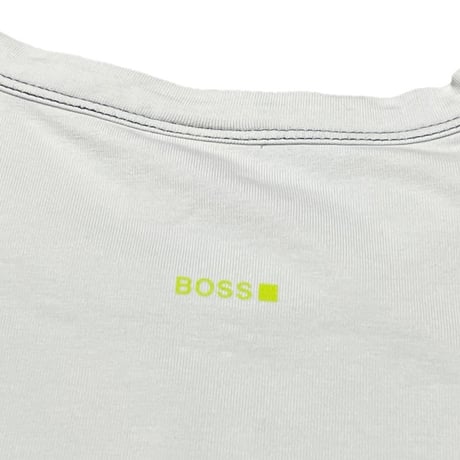 MADE IN PORTUGAL製 HUGO BOSS エレファントロゴ半袖Tシャツ ライトグレー Mサイズ
