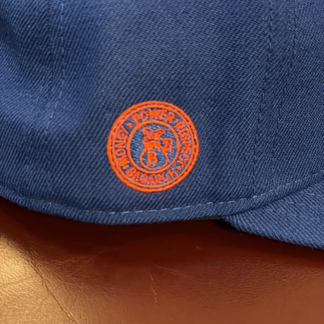 NEW ERA × BAGARCH MONEY POWER RESPECT 59FIFTY ウールベースボールキャップ ブルー×オレンジ 7-5/8 60.6cm