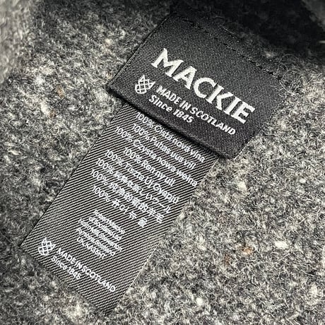 MADE IN SCOTLAND製 ROBERT MACKIE ミックスウールニット帽 グレー Fサイズ