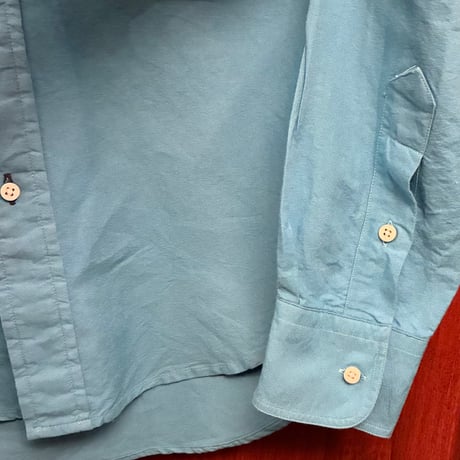 【三越伊勢丹 取り扱い】 MADE IN USA製 GITMANBROS Vintage 長袖ボタンダウンオックスフォードシャツ ターコイズブルー Sサイズ